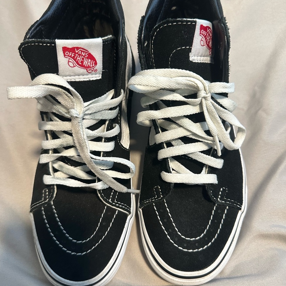 Vans Black and White Skate Shoes